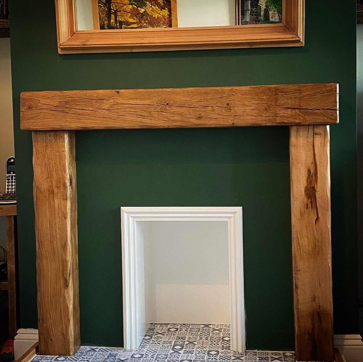 Oak Beam Fire Surround *1.4m wide*