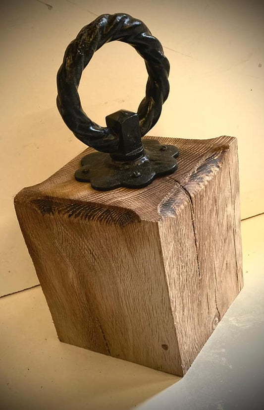 Solid Oak door stop